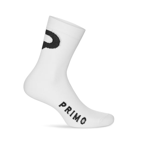 Socks Tall White - PRIMO - Cycling Apparel 